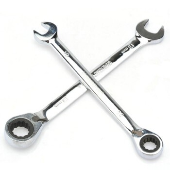 Chrome Vanadium Mirror Polished Open Tubing Wrench Stay Ratchet Wrench