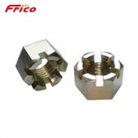 Slotted hex slotted nuts and castle nuts